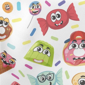 Funny American Desserts Lightweight Cotton Poplin