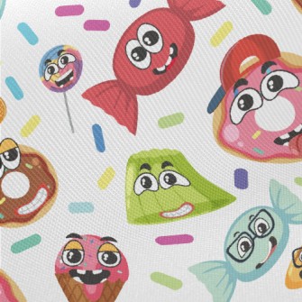 Funny American Desserts Midweight Cotton Poplin