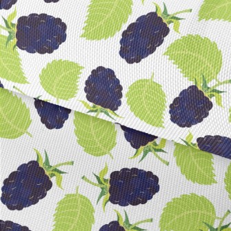 Hand Drawn Blackberry Pattern Waterproof Oxford