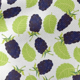 Hand Drawn Blackberry Pattern Waterproof Canvas