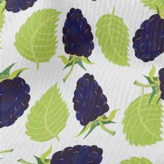 Hand Drawn Blackberry Pattern Terry