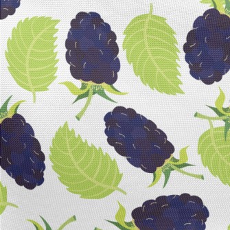 Hand Drawn Blackberry Pattern Pongee