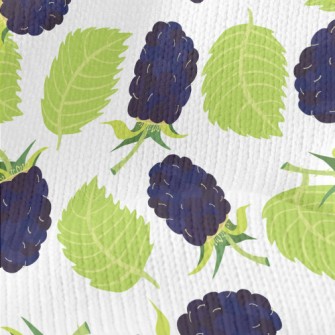 Hand Drawn Blackberry Pattern Stretch Jersey