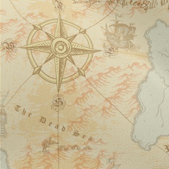 Medieval Vintage Nautical Char Chiffon