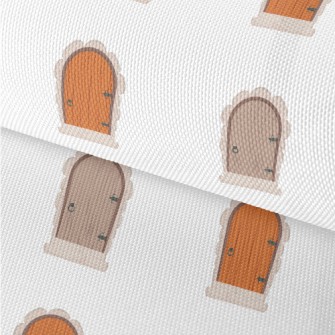 Old-style Two-tone Wooden Door Waterproof Oxford
