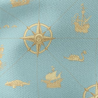 Ancient Nautical Charts Waterproof Canvas