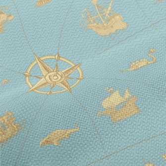 Ancient Nautical Charts Performance Linen
