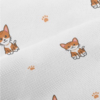 Cartoon Tabby Cat Performance Linen