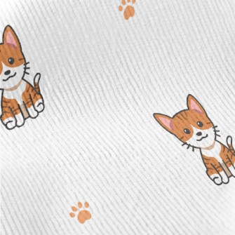 Cartoon Tabby Cat Standard Corduroy