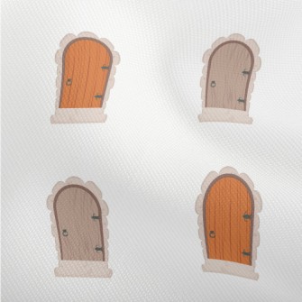 Old-style Two-tone Wooden Door Dobby