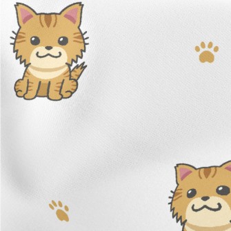 Cute Cartoon Cat Stretch Ponte