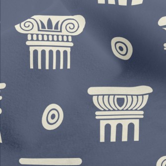 Exquisite Roman Stone Columns Micro Fleece