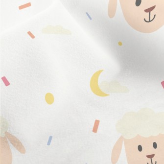 Smiling Cute Sheep Micro Fleece