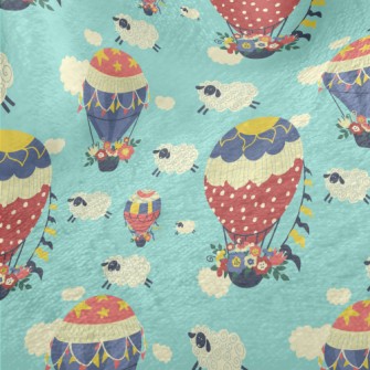 Flower Hot Air Balloon Minky