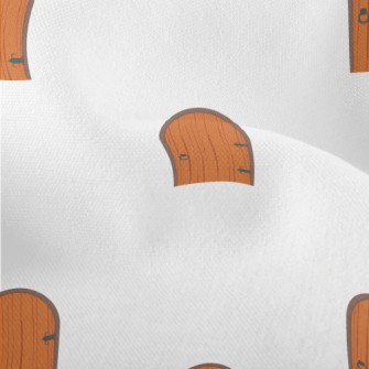 Medieval Wooden Door Lightweight Performance Linen