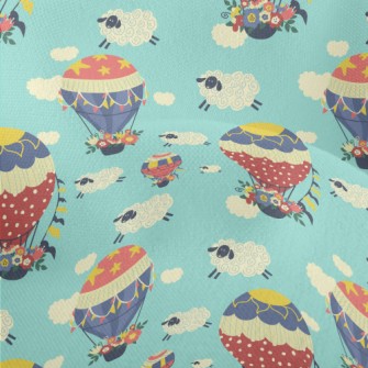 Flower Hot Air Balloon Lightweight Performance Linen