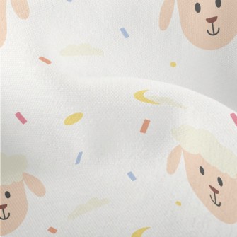Smiling Cute Sheep Lightweight Performance Linen
