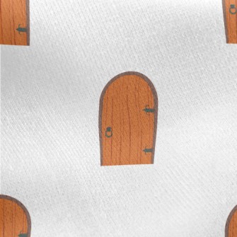 Medieval Wooden Door Jersey Backed Fleece