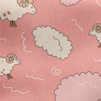 Fluffy Lamb Jersey Backed Fleece