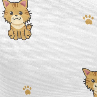 Cute Cartoon Cat Pongee