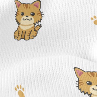 Cute Cartoon Cat Stretch Jersey