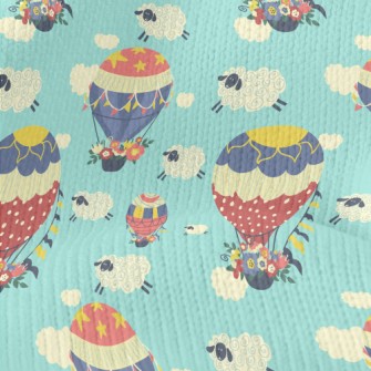 Flower Hot Air Balloon Stretch Jersey