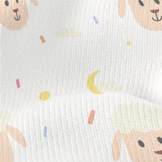 Smiling Cute Sheep Stretch Jersey