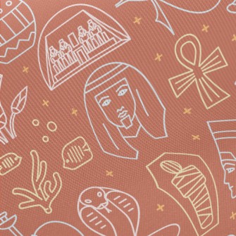Ancient Egyptian Culture Midweight Cotton Poplin