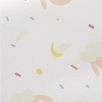 Smiling Cute Sheep Midweight Cotton Poplin