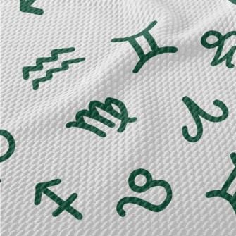 Zodiac Signs Birdseye Piqué