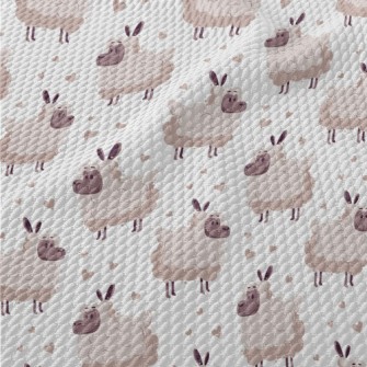 Fluffy Soft Sheep Birdseye Piqué