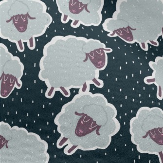 Cartoon Sheep Doodle Chiffon