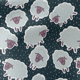 Cartoon Sheep Doodle Waterproof Canvas