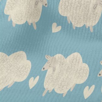 Hand Drawn Sheep And Love Terry