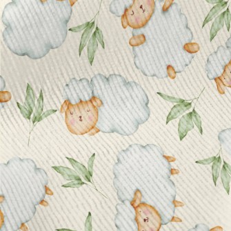 Watercolor Sheep And Green Lea Standard Corduroy