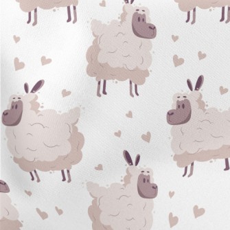 Fluffy Soft Sheep Stretch Ponte