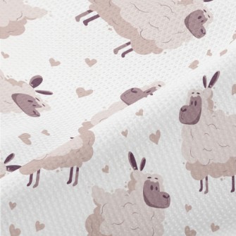 Fluffy Soft Sheep Piqué