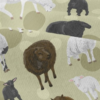 Hand Drawn Three Color Sheep Modern Jersey