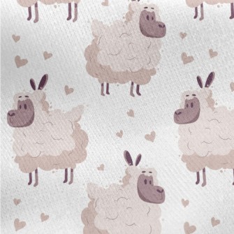 Fluffy Soft Sheep Jersey Backed Fleece