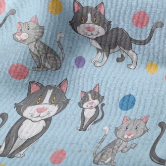 Cat Playing With Yarn Ball Terry