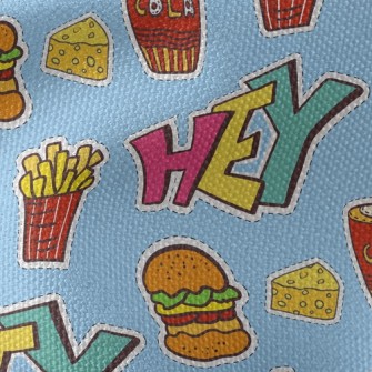 Delicious Burgers And Fries Waterproof Canvas