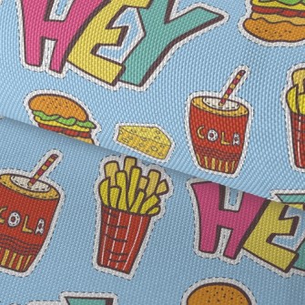 Delicious Burgers And Fries Waterproof Oxford