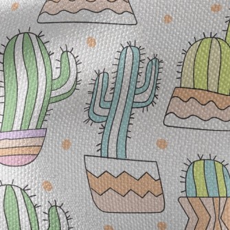 Prickly Cactus Waterproof Canvas