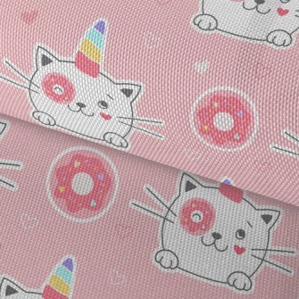 Cat Who Steals Donuts Waterproof Oxford