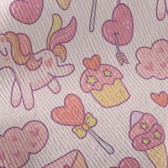 Sweet Dessert Unicorn Standard Corduroy