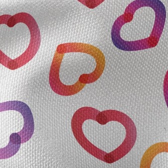 Gradient Empty Basket Of Love Waterproof Canvas