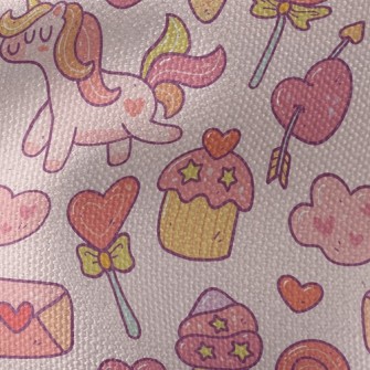 Sweet Dessert Unicorn Waterproof Canvas