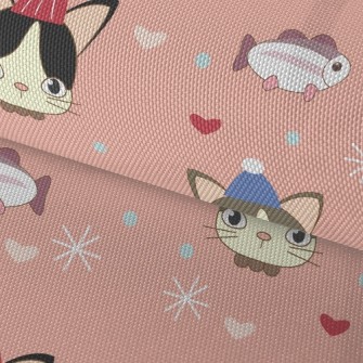Kitten Celebrates Birthday Waterproof Oxford