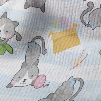 Playful Rolling Cat Terry