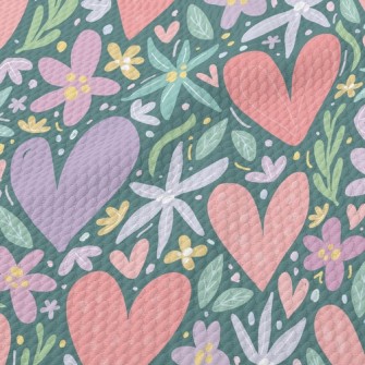 Colorful Garden Love Birdseye Piqué